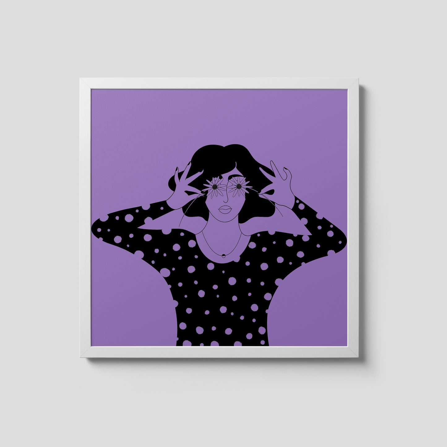 Woman Holding Flowers