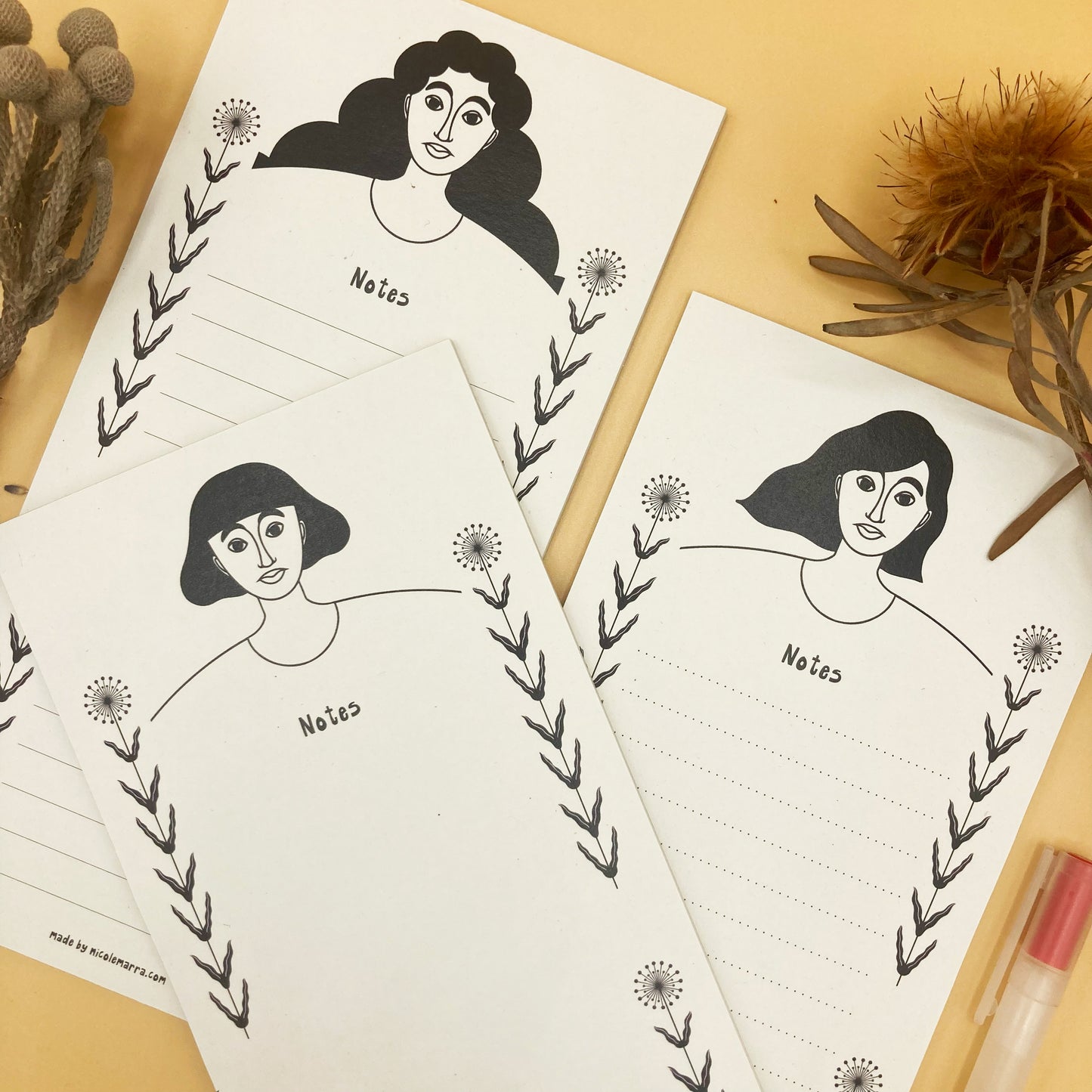 Quaranteta A3-Druck – Frauen in Pandemiezeiten | Schwarz auf Creme